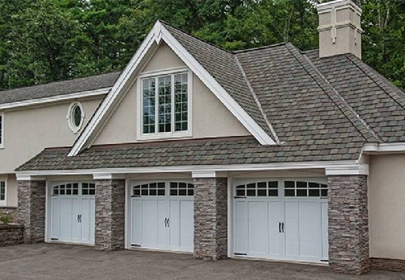 Custom wood garage door