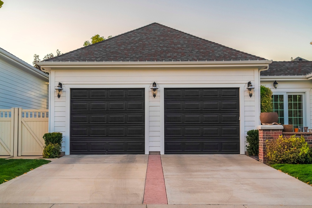 Custom wood garage door